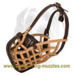 Military Style Leather Dog Muzzle for Attack/Agitation Training