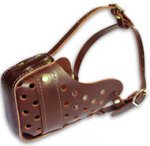 Safe Attack Leather Muzzle for Large and Medium Breeds