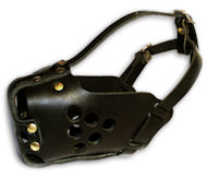 Agitation Leather Police-Military Dog Muzzle- K9 Muzzle M31