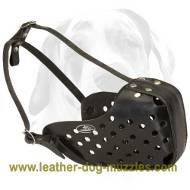 Leather Dog Muzzle for Attack/Agitation Training