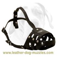 Everyday Anti-Barking Leather Dog Muzzle