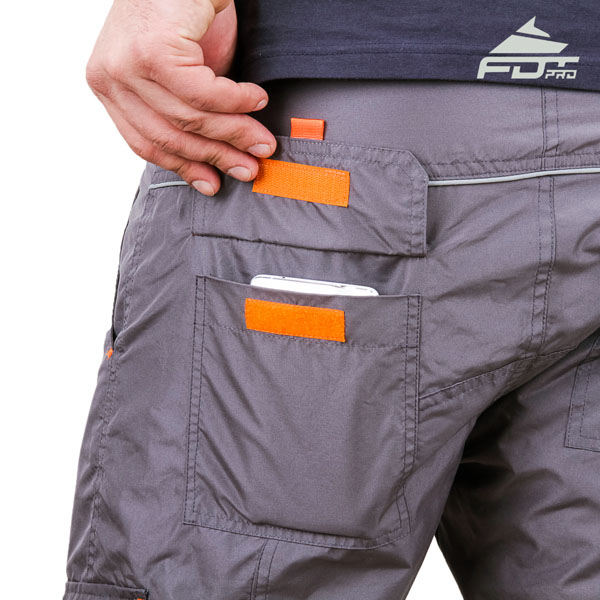 Convenient Design FDT Professional Pants with Reliable Back Pockets for Dog Trainers